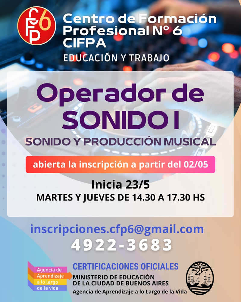 Curso Operador de Sonido I